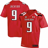 Texas Tech Red Raiders 9 Branden Jackson Red College Football Jersey Dzhi,baseball caps,new era cap wholesale,wholesale hats